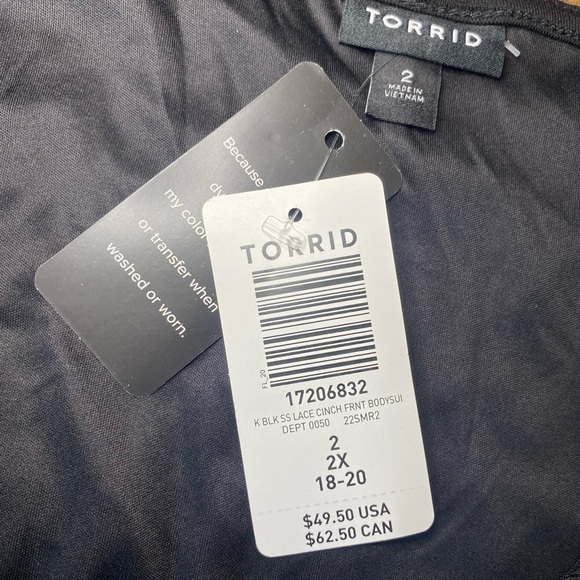 Torrid Cinched Bodysuit Size 2 NWT - Picture 8 of 8
